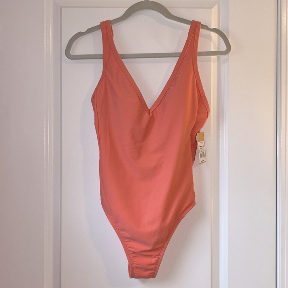 Kona Sol One Piece Swim Suit Peach Size Small New With Tags